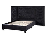 Damazy Black Velvet Eastern King Bed Model BD00974EK By ACME Furniture